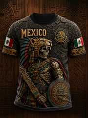 Men's Mexico Mexican Independence Day Art Printed T-shirt