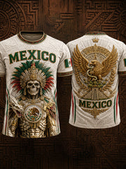 Men's Mexico Mexican Independence Day Art Printed T-shirt