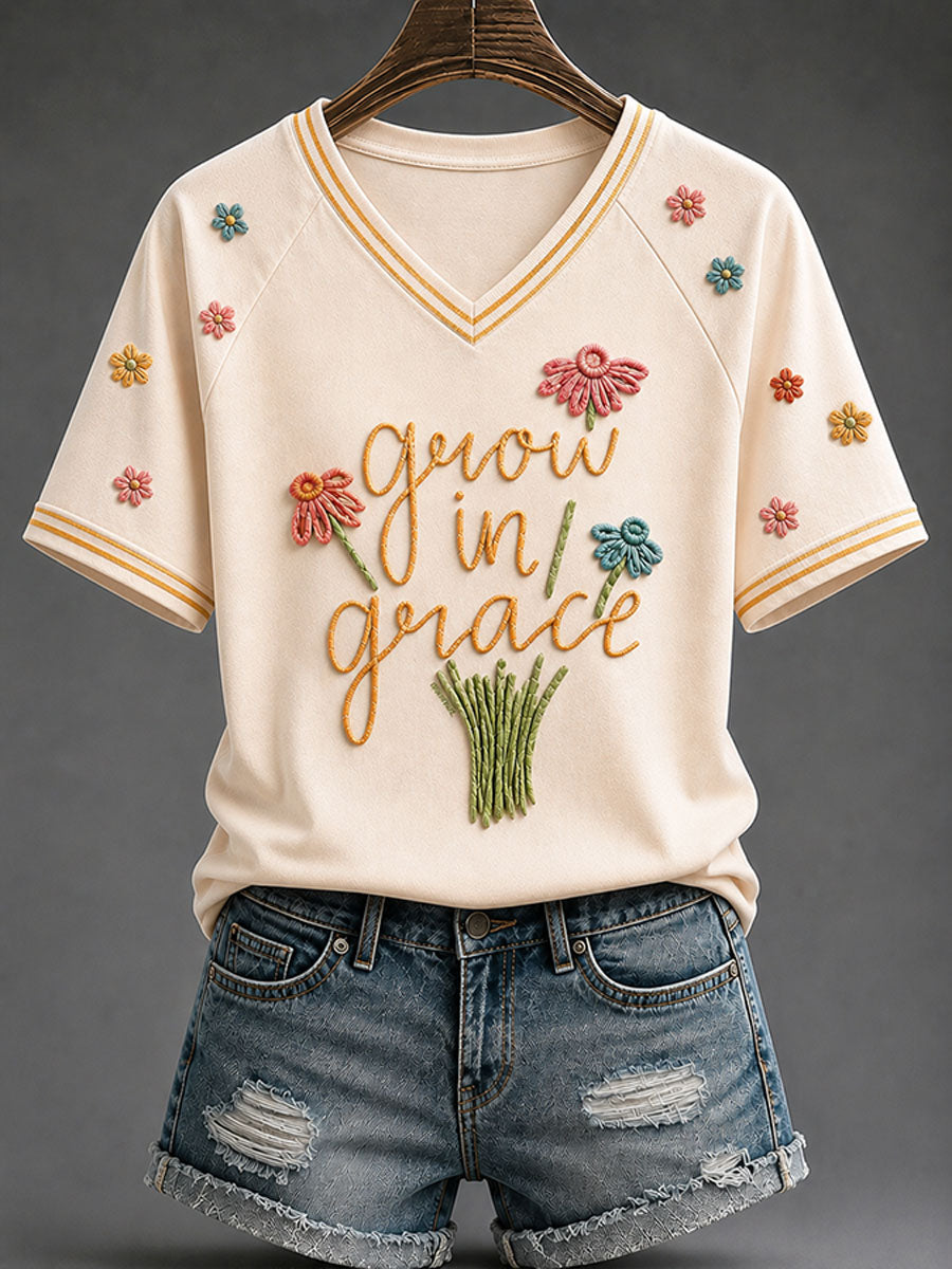 Women's" Grow In Grace "Faith Casual T-shirt