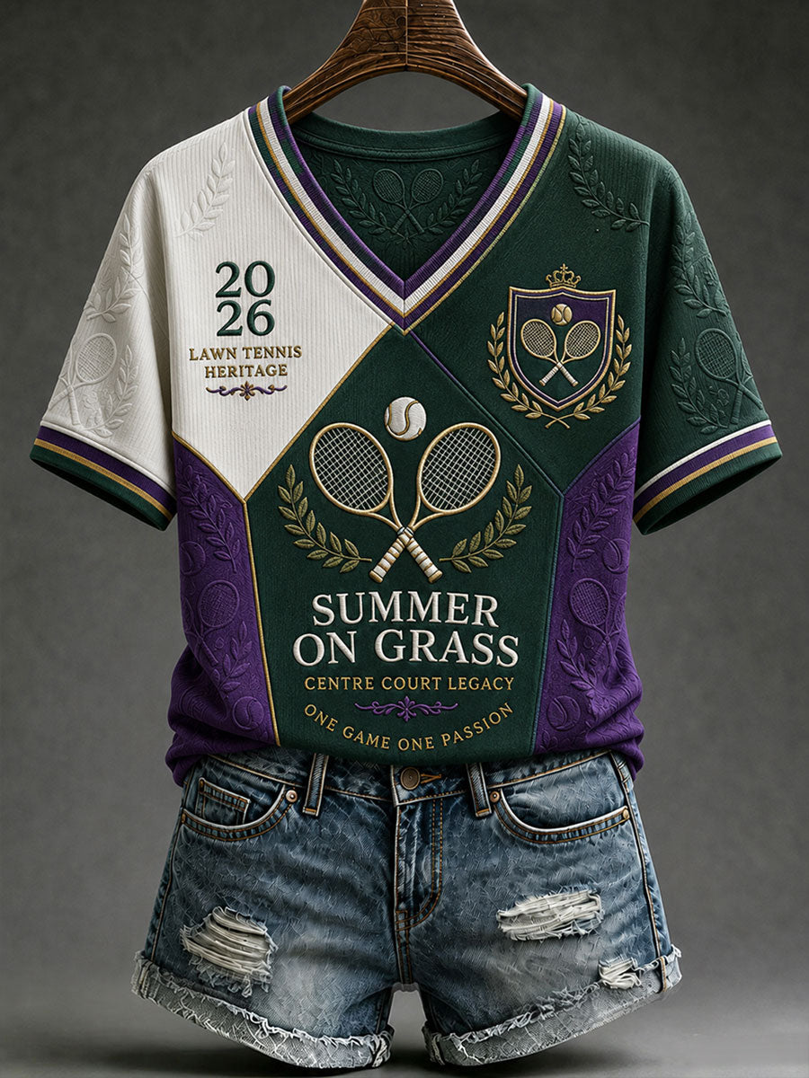 Women's Summer On Grass Short-sleeved T-shirt