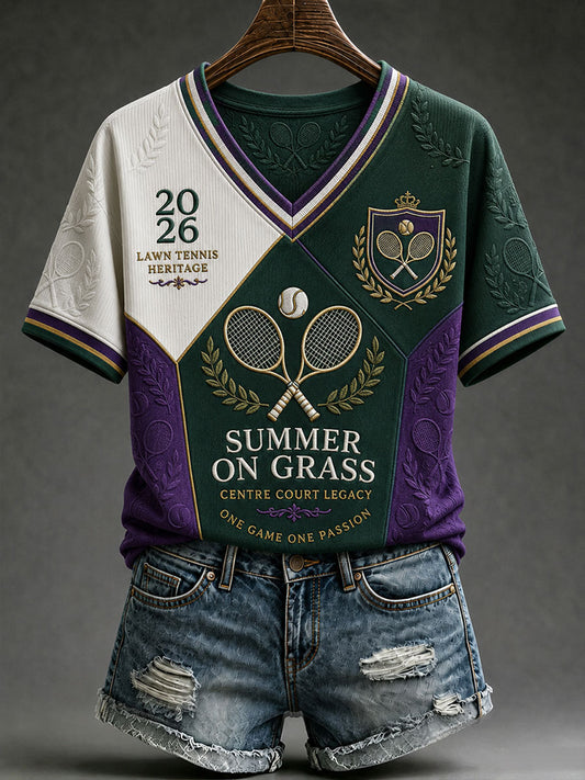 Women's Summer On Grass Short-sleeved T-shirt