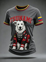 Women's Venezuela Hero Dog Tsunami Patriotic Dog Lover T-Shirt