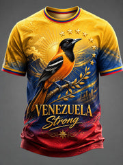 Men's Troupial Venezuela Strong Printed T-shirt