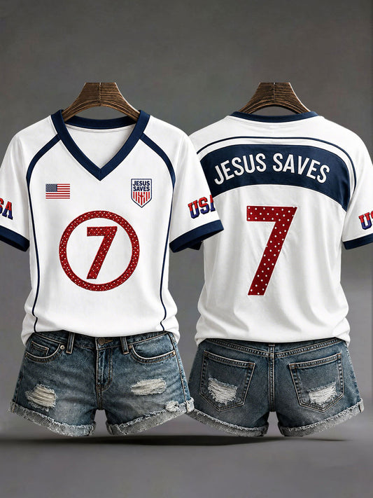 Women's Christian V-neck T-shirts