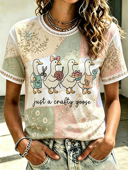 Women's Faith Printed short-sleeved T-shirt