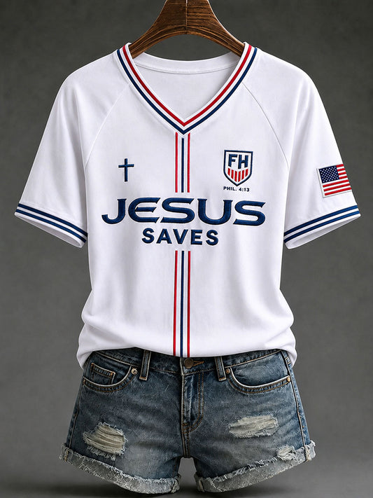 Women's Christian V-neck T-shirts