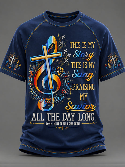Men's Faith Printed Casual short sleeves t-shirt