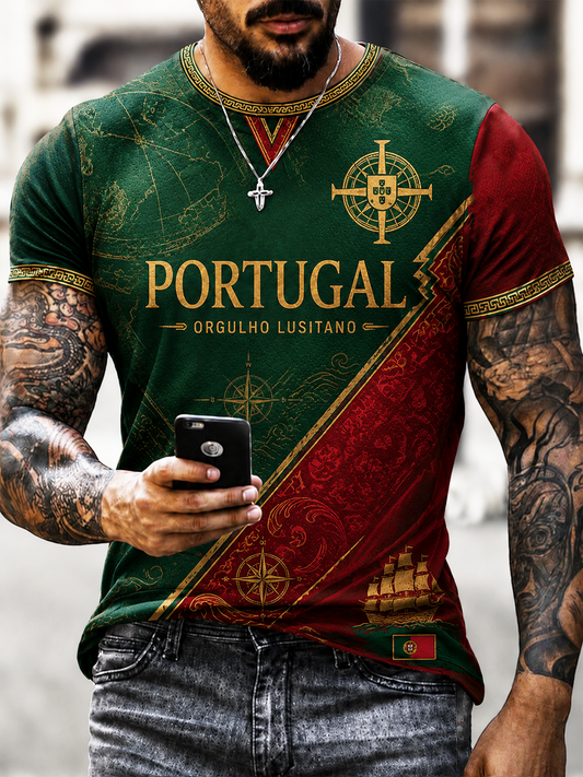 Men's Portugal Printed short sleeves t-shirt