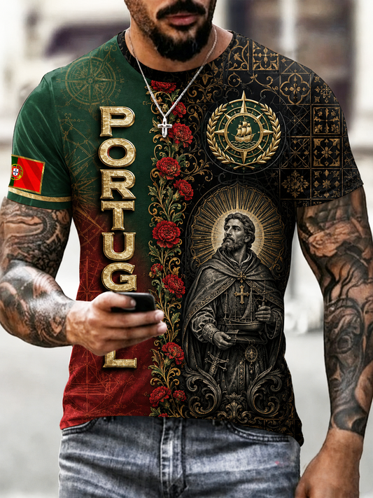 Men's Portugal Printed short sleeves t-shirt