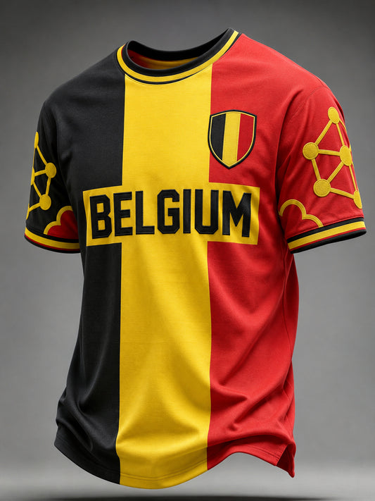 Men's  Belgium Lover Short Sleeve T-shirt