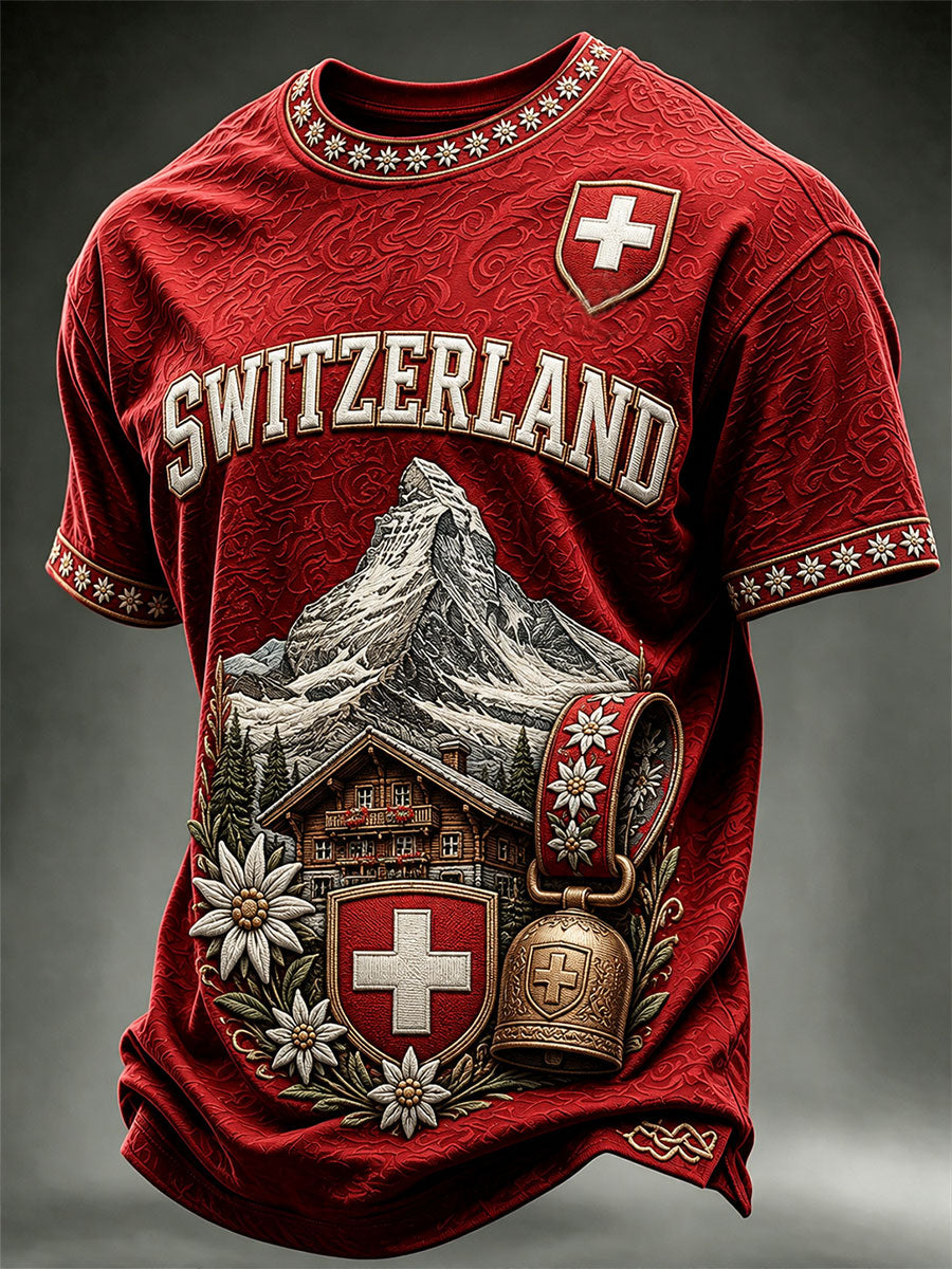 Men's Switzerland Short Sleeves T-shirt