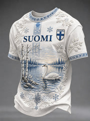 Men's Finland Lover Short Sleeve O-Neck T-Shirt