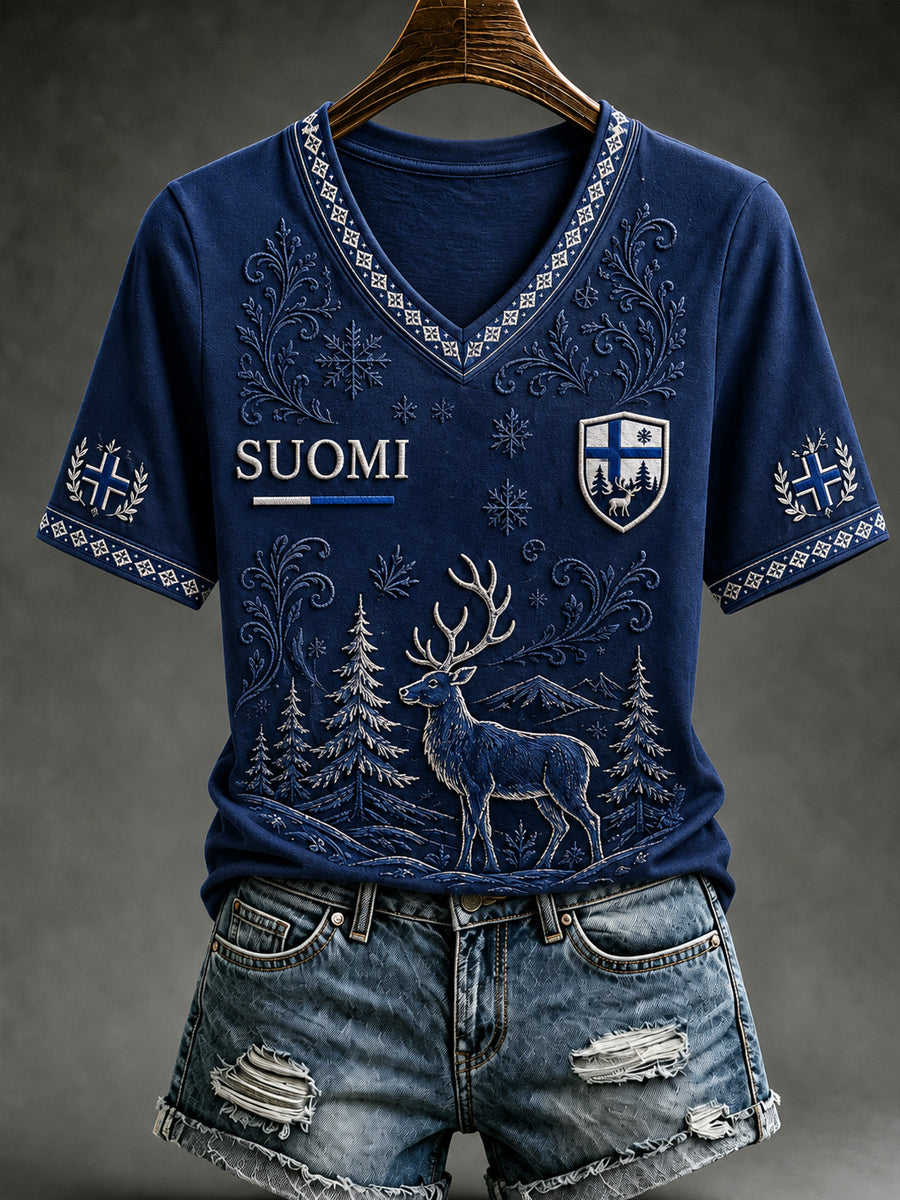 Women's Finland Lover Short Sleeve T-shirt