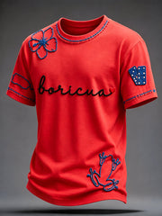 Men's Puerto Rico Art Printed T-shirt