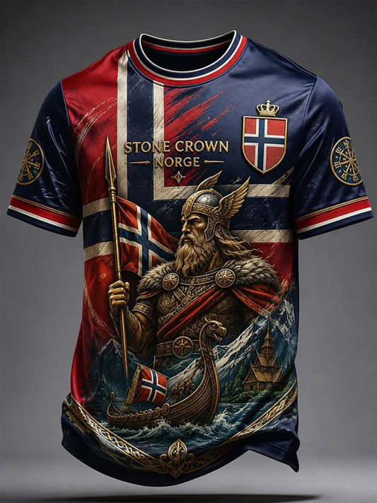 Men's Stone Crown Norge Short Seeves T-shirt
