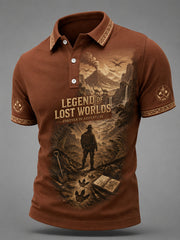 Men's R.I.P Dinosaur Explorer Memorial Polo