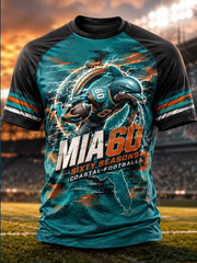Men's Rugby Fan Miami 60 Printed short sleeve t-shirt