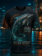 Men's Rugby Fan Miami 60 Printed short sleeves t-shirt