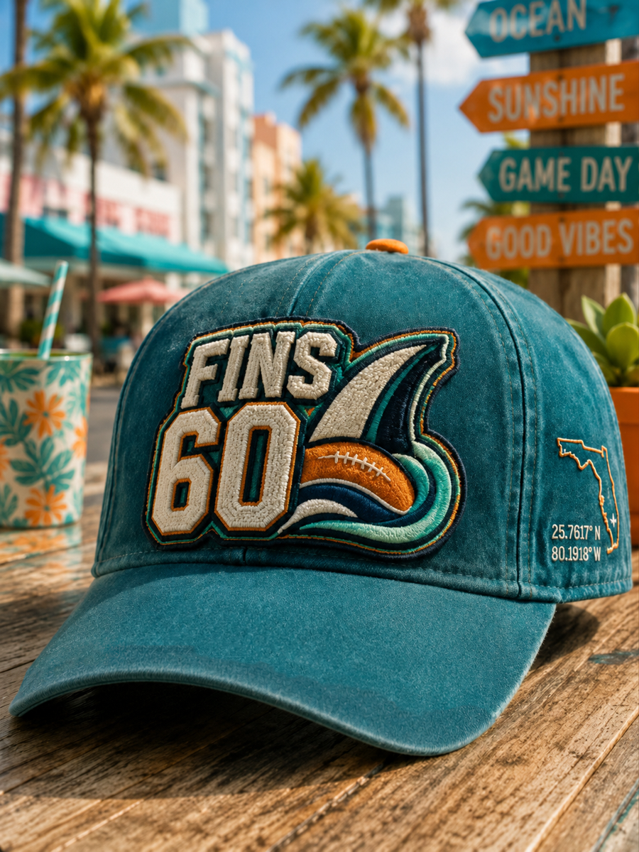 Unisex Rugby Fan Miami 60 Printed Hat