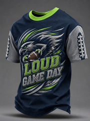 Men's Football Gameday Gift For Football Fans Casual Tee