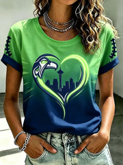 Women's Football Gameday Gift For Football Fans short-sleeved T-shirt