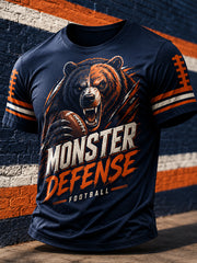 Men's Football Gameday Gift For Football Fans Casual Tee