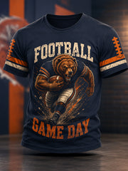 Men's Football Gameday Gift For Football Fans Casual Tee