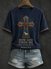 Women's How God Finds Me After Leaving The 99  T-shirt