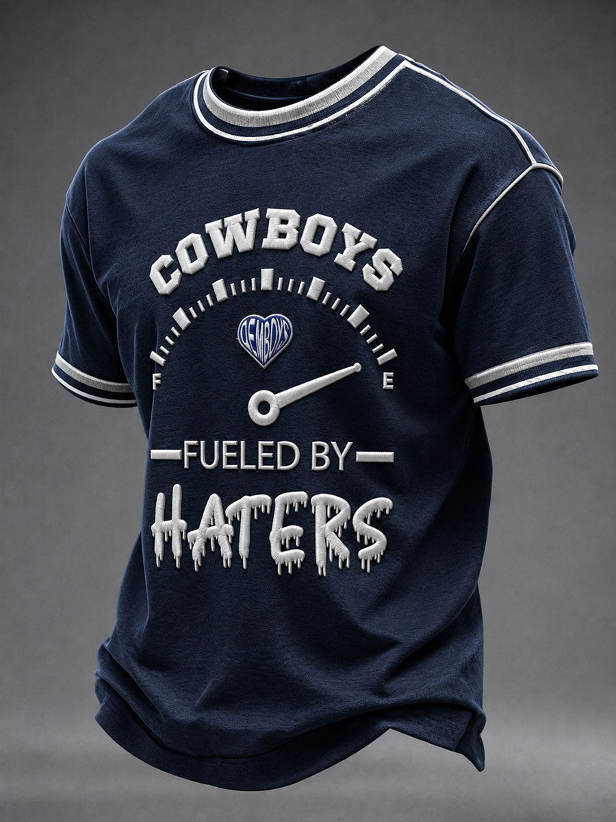 Men's Cowboys Fueled By Haters Short Sleeves T-shirt