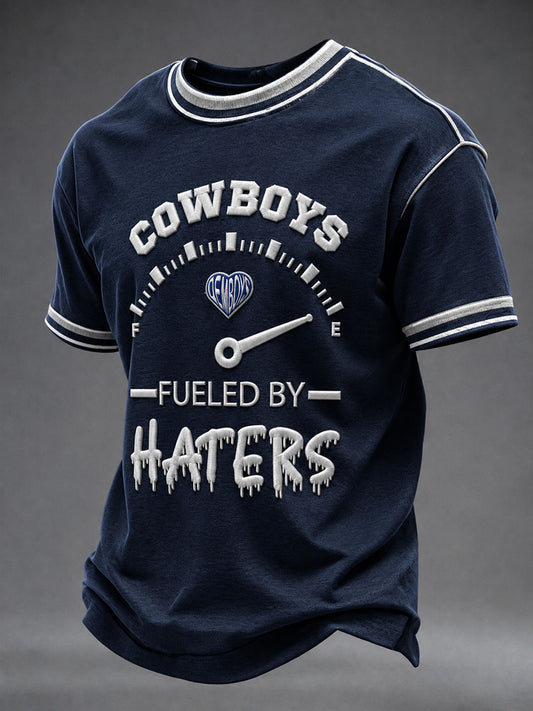 Men's Cowboys Fueled By Haters Short Sleeves T-shirt