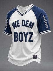 Men's We Dem Boyz Football V-neck T-shirt
