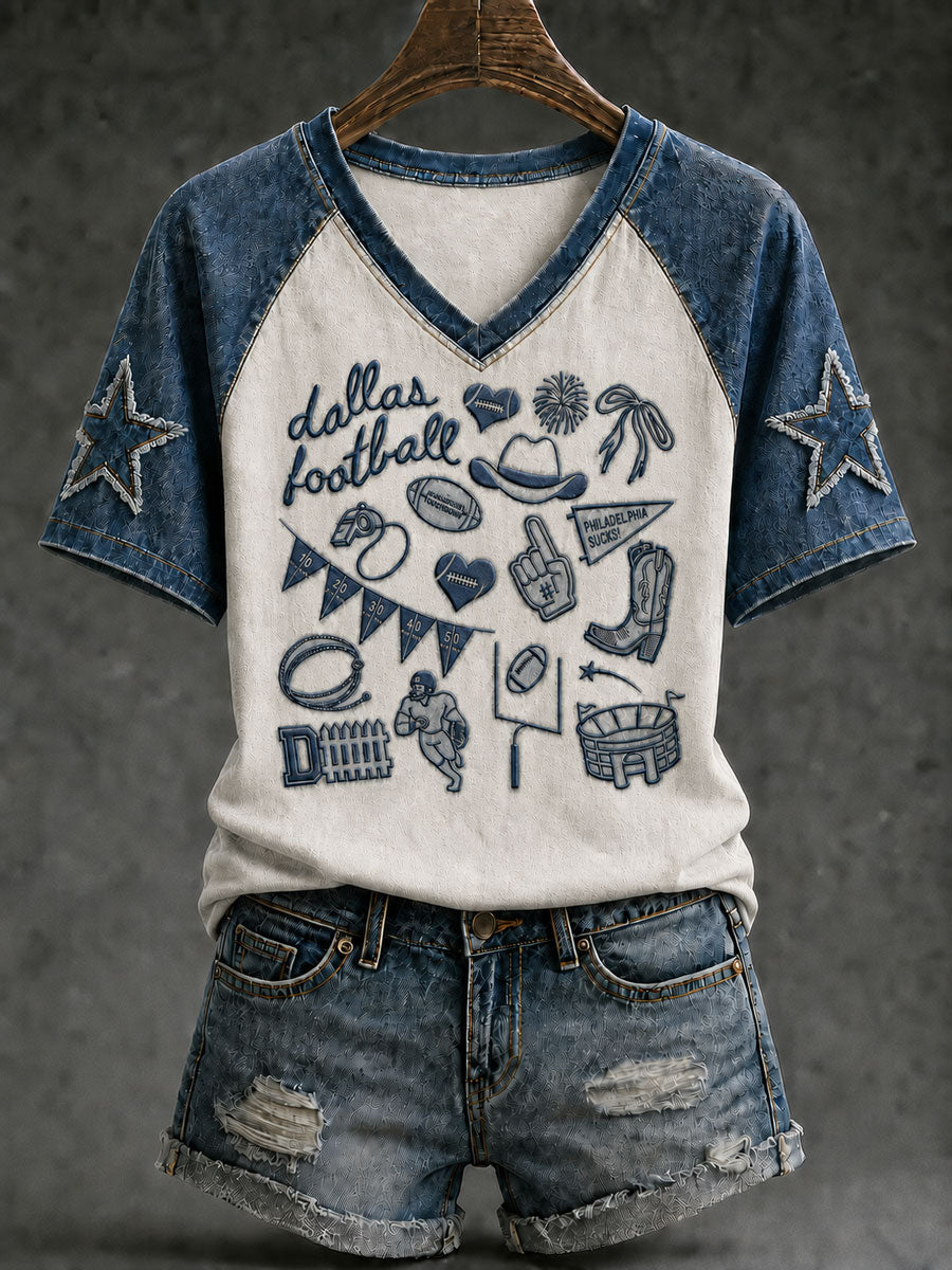 Women's Game Day Football Casual T-Shirt