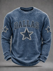 Men's Dallas Football Print Casual T-Shirt