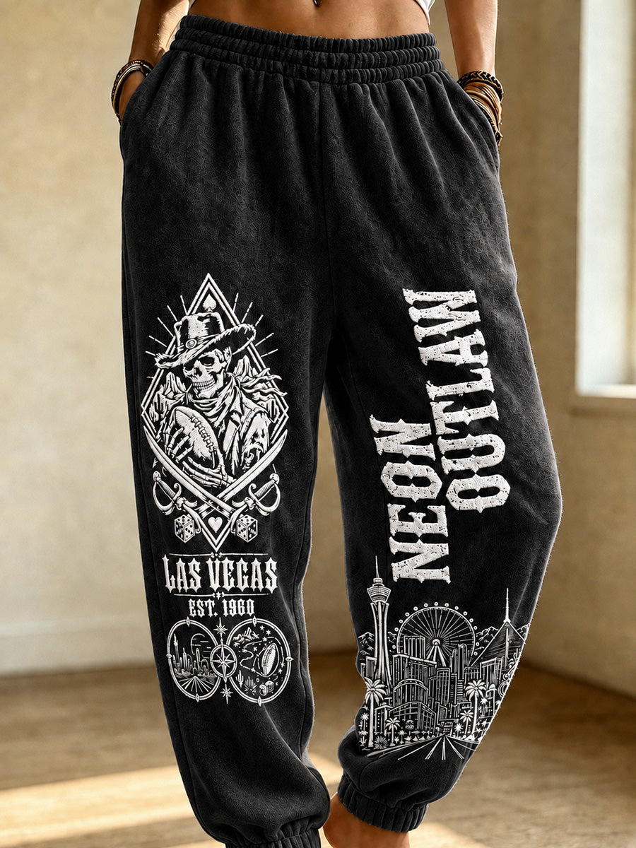 Women's Las Vegas Football Fan Print Sweatpants