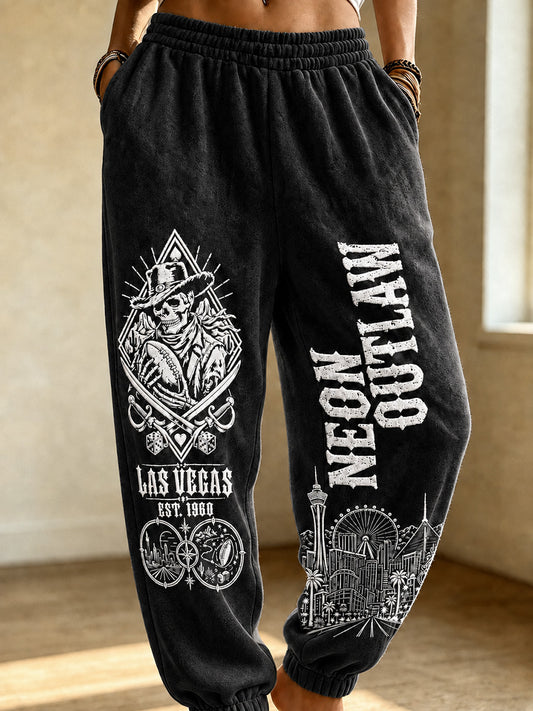 Women's Las Vegas Football Fan Print Sweatpants