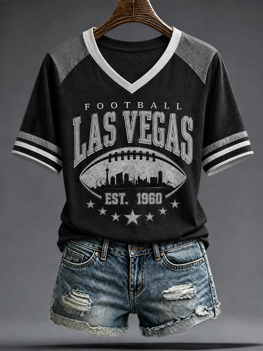 Women's Las Vegas Football Fan Print T-shirt