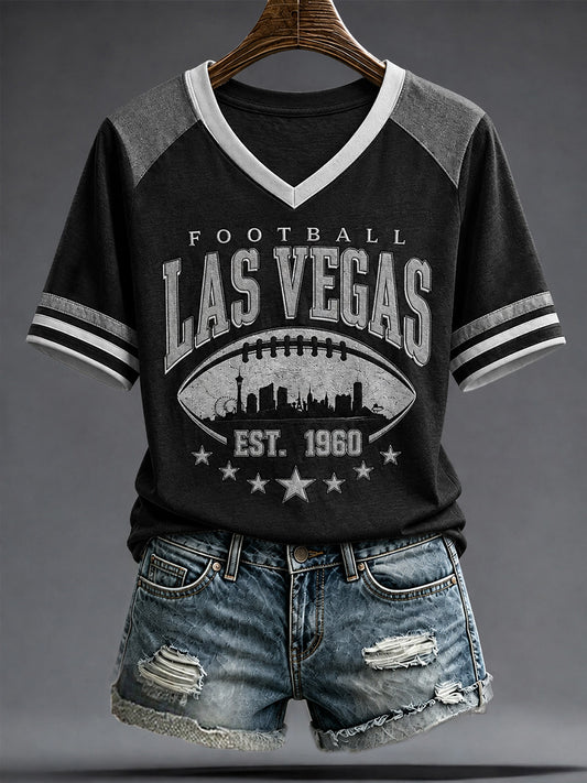 Women's Las Vegas Football Fan Print T-shirt