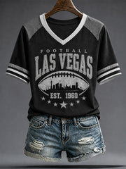 Women's Las Vegas Football Fan Print T-shirt