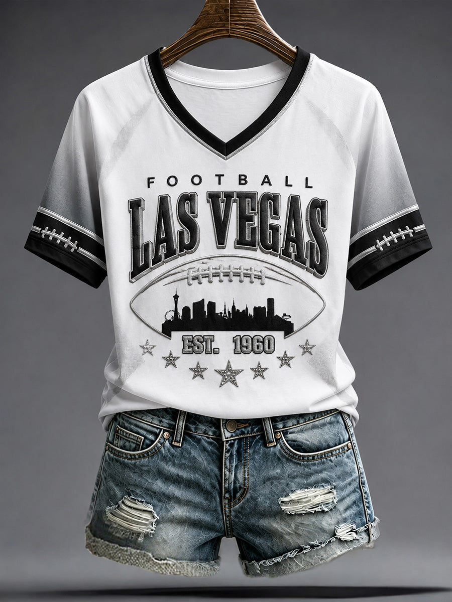 Women's Las Vegas Football Fan Print T-shirt