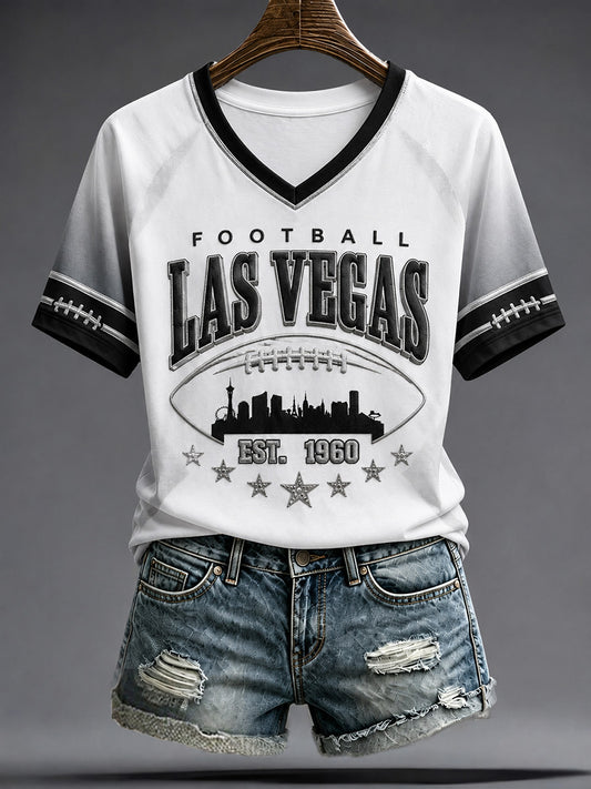 Women's Las Vegas Football Fan Print T-shirt