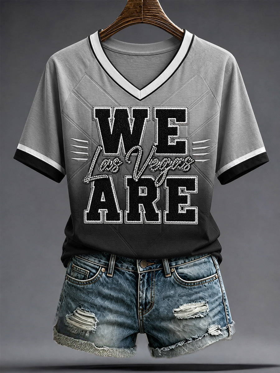 Women's Las Vegas Football Fan Print T-shirt