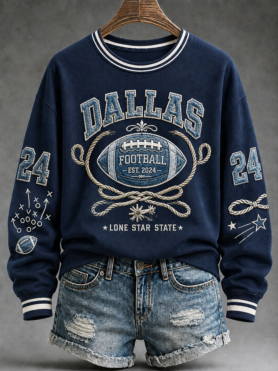 Women's Game Day Football Casual Regular Sweatshirt
