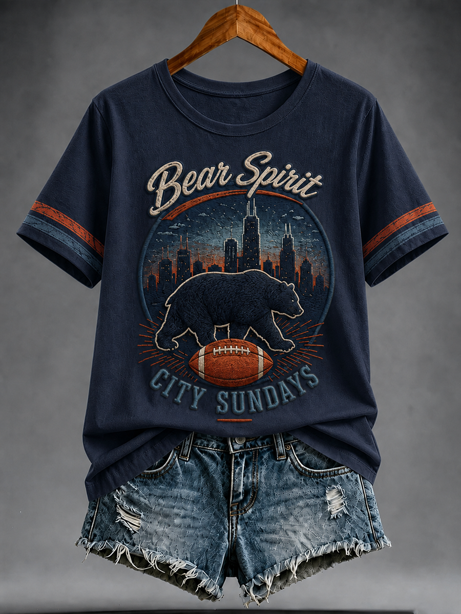 Women's Football Gameday Gift For Football Fans short-sleeved T-shirt