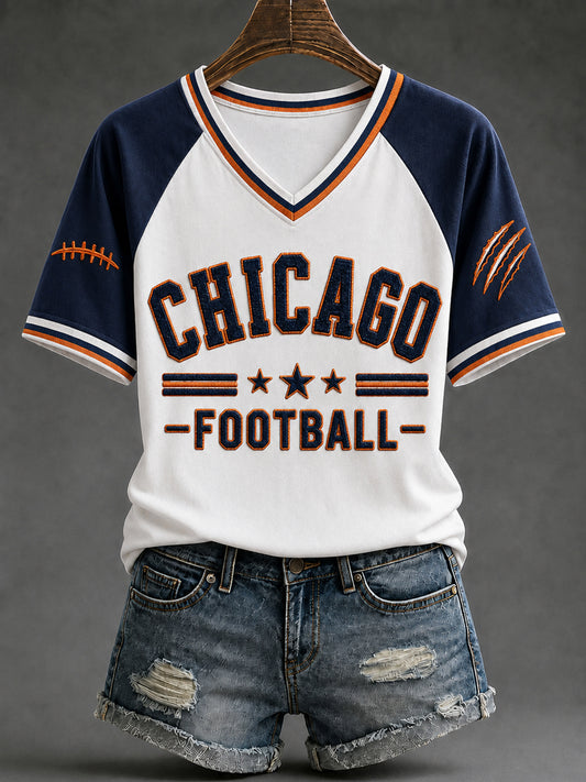 Women's Football Gameday Gift For Football Fans Short Sleeve T-shirt