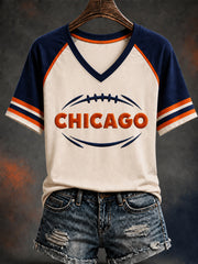 Women's Football Gameday Gift For Football Fans Short Sleeve T-shirt
