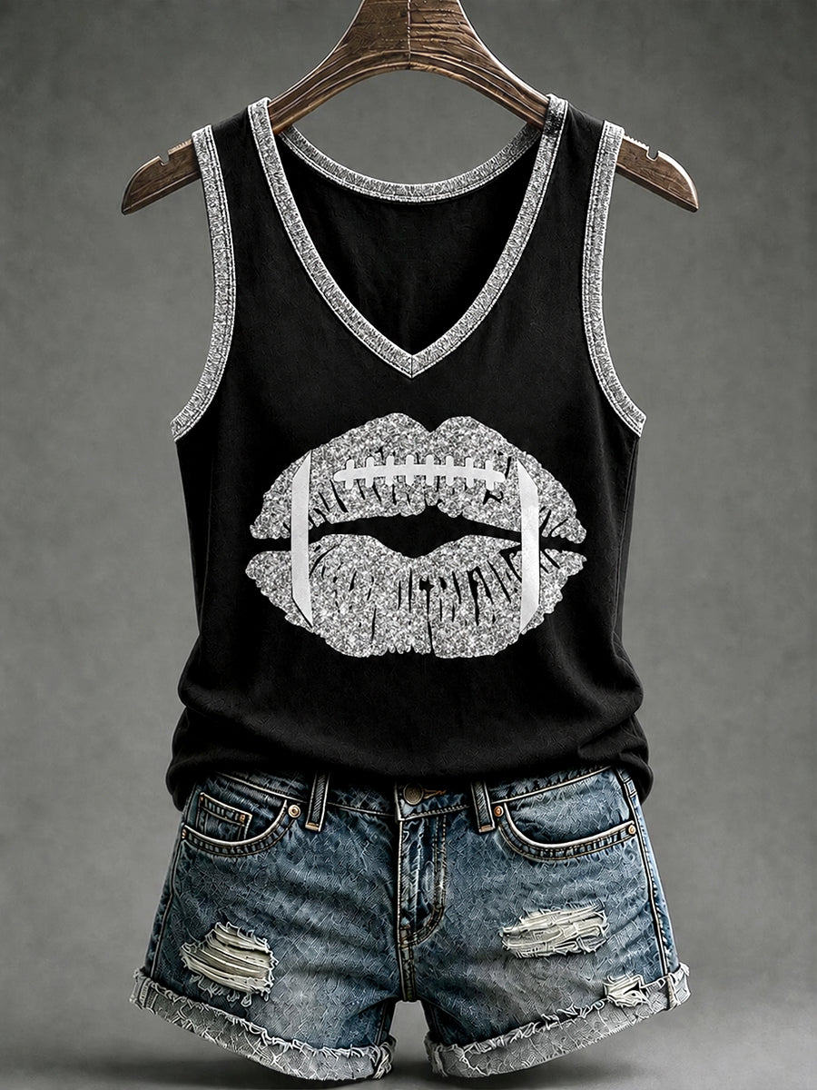 Women's Las Vegas Football Fan Print Vest Top