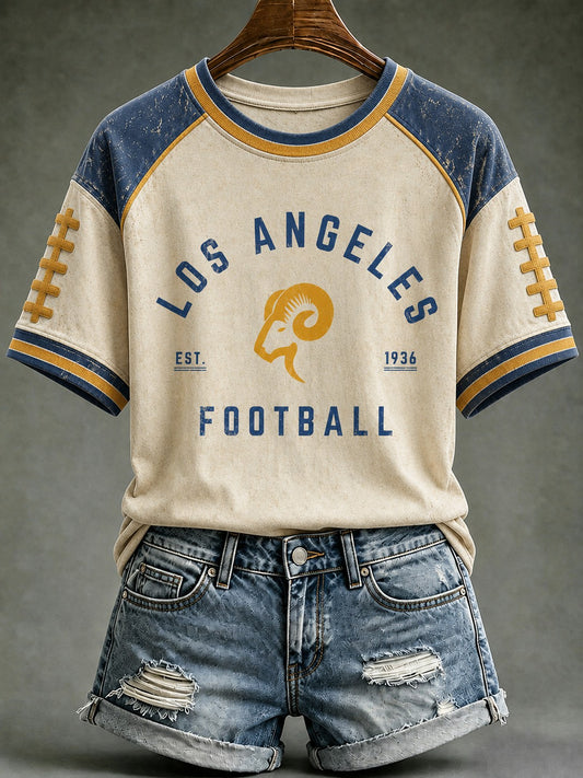 Women's Football Los Angeles Printed T-shirt