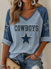 Women's Game Day Football Printed Casual T-Shirt