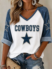 Women's Game Day Football Printed Casual T-Shirt