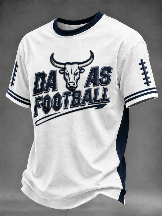 Men's Football Short Sleeves T-shirt